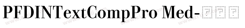 PFDINTextCompPro Med字体转换